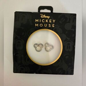 Disney Mickey Mouse Ears Crystal Stud Earrings